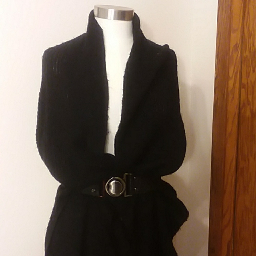 Large black H&M winter wrap/scarf
